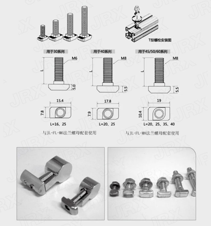 T型螺丝安装图示 T型螺丝安装图示
